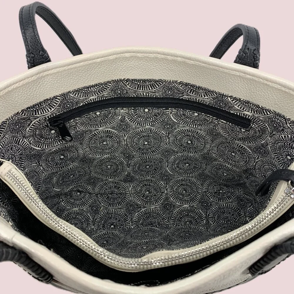 New Brighton Purse - H35853 Julia BLK/WHT Ferrara - Picture 5 of 7